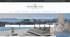 Desktop Screenshot of marbellaforsale.com